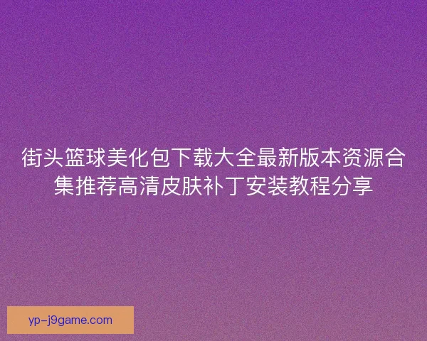 街头篮球美化包下载大全最新版本资源合集推荐高清皮肤补丁安装教程分享