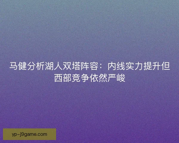 马健分析湖人双塔阵容:内线实力提升但西部竞争依然严峻 马健分析湖人双塔阵容:内线实力提升但西部竞争依然严峻