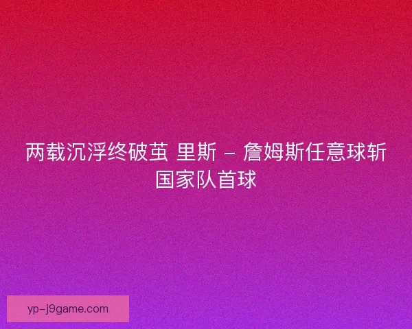 两载沉浮终破茧 里斯 - 詹姆斯任意球斩国家队首球